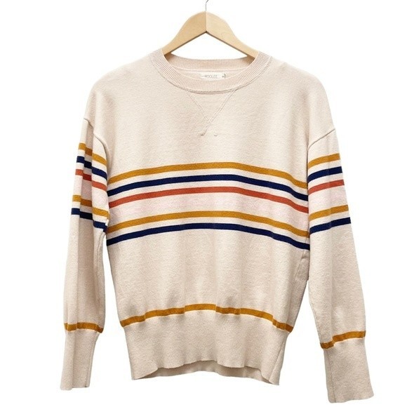 Roolee Sweaters - Roolee Striped Soft Knit Stretchy Crew Neck Fall Sweater Women’s Size Medium